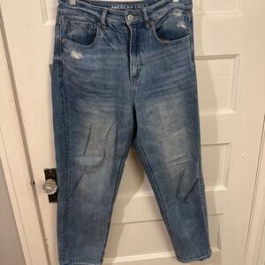 American Eagle boyfriend high-waisted jeans